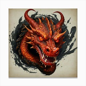 Dragon Head 3 Canvas Print