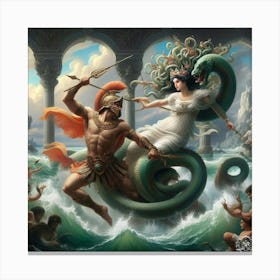 Aphrodite And Adonis Canvas Print