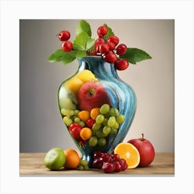 Fruit Vase Canvas Print