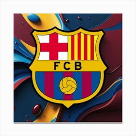 FC Barcelona Logo Wall Art 36 Canvas Print