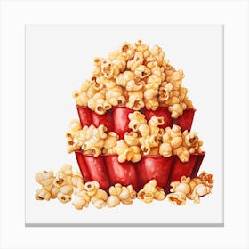 Popcorn In A Bowl 4 Canvas Print