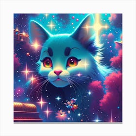 Cat In Space 1 Canvas Print