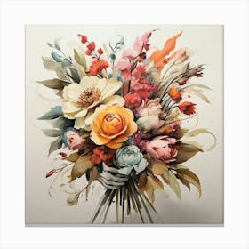 Bouquet Of Flowers Canvas Print