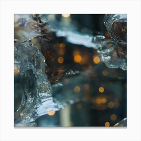 Close Up Of Water Canvas Print