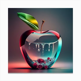 Glass Apple Canvas Print