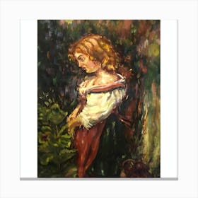 Beautiful Arab girl Canvas Print