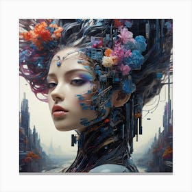 Futuristic Woman 2 Canvas Print