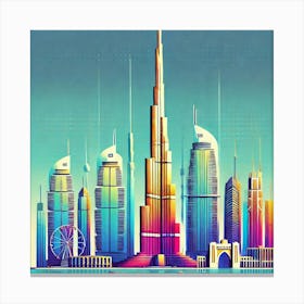 Burj Khalifa 4 Canvas Print