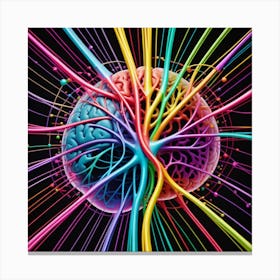 Colorful Brain 13 Canvas Print