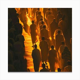 Hadj Islamic Procession Canvas Print