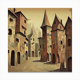 Old City, Paul Klee 3 Canvas Print