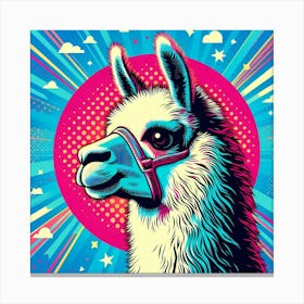 Pop Llama 2 Canvas Print