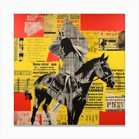 'The Horse And Flag' Canvas Print