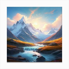 Landscape Painting 4 Canvas Print