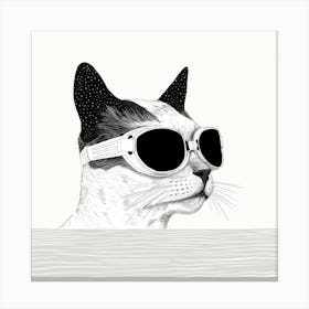 Cat In Sunglasses 5 Canvas Print