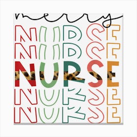 Merry Nurse Nursing Cute Health Worker Merry Christmas 2022 1 Canvas Print