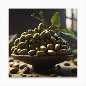 Coffee Beans In A Bowl 17 Canvas Print