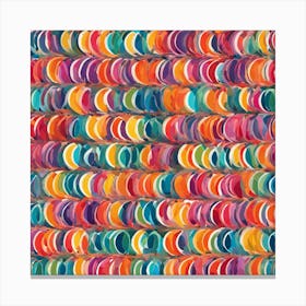 Half Moons Rainbow Art Print (1) Canvas Print