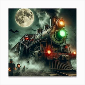 Haunted Train 2 Canvas Print