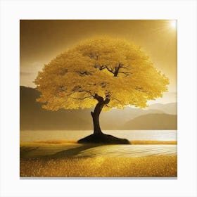 Golden Tree 7 Canvas Print