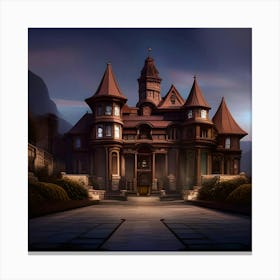 Victorian Mansion Canvas Print