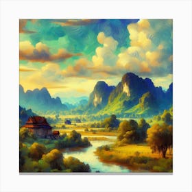 Landscape In Vietnam Canvas Print