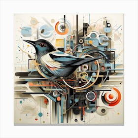 Abstract Bird Canvas Print
