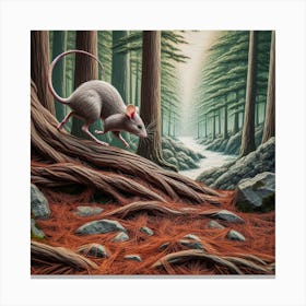 Rat In The Woods Canvas Print