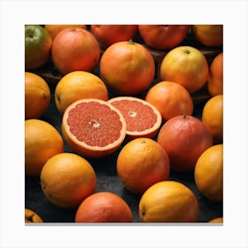 Grapefruits Canvas Print