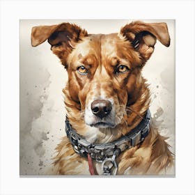 Dog Portrait Canvas Print