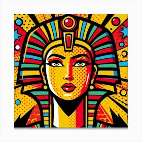 Pop Egyptian Hathornesu Canvas Print