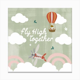 Fly High Together 9 Canvas Print