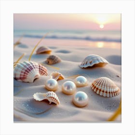 Pearls On The Beach1 Stampe su tela