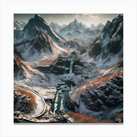 Winter Landscape Canvas Print