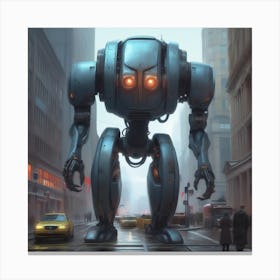 Robot City 19 Canvas Print