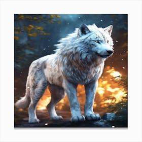 White Wolf Canvas Print