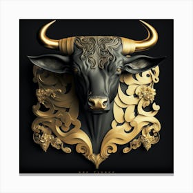 Bull Head Canvas Print