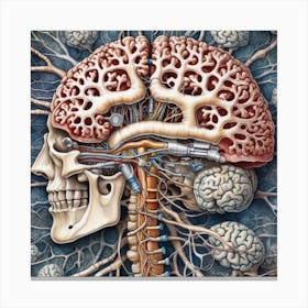 Brain And Spinal Cord 1 Canvas Print