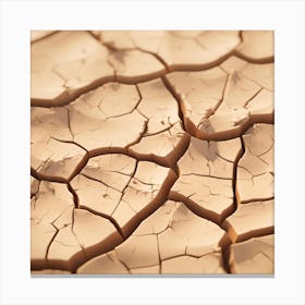 Dry Cracked Earth Canvas Print