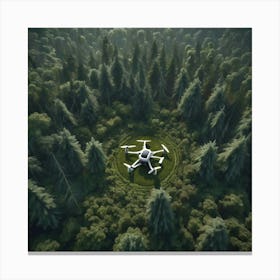 Drone In The Forest 4 Canvas Print