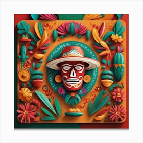 Mexican Mask Canvas Print