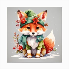 Cute Fox 2 Canvas Print