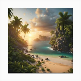 Sunset Beach Canvas Print