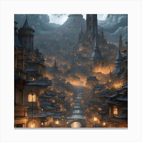 Fantasy City Canvas Print