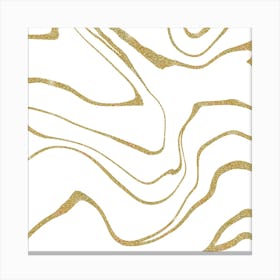 Gold Glitter Wallpaper Canvas Print