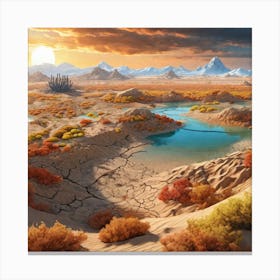 Desert Landscape 21 Canvas Print