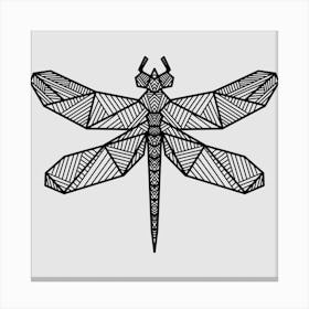 Geometric Dragonfly Canvas Print