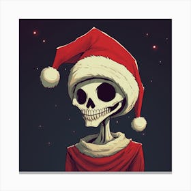 Merry Christmas! Christmas skeleton 4 Canvas Print