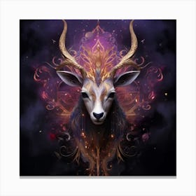 Mystic Gazelle Canvas Print