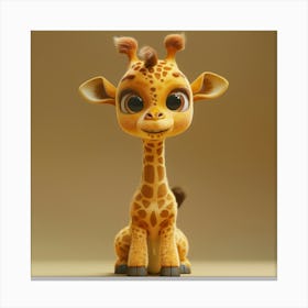 Sassy Cute Giraffe Canvas Print